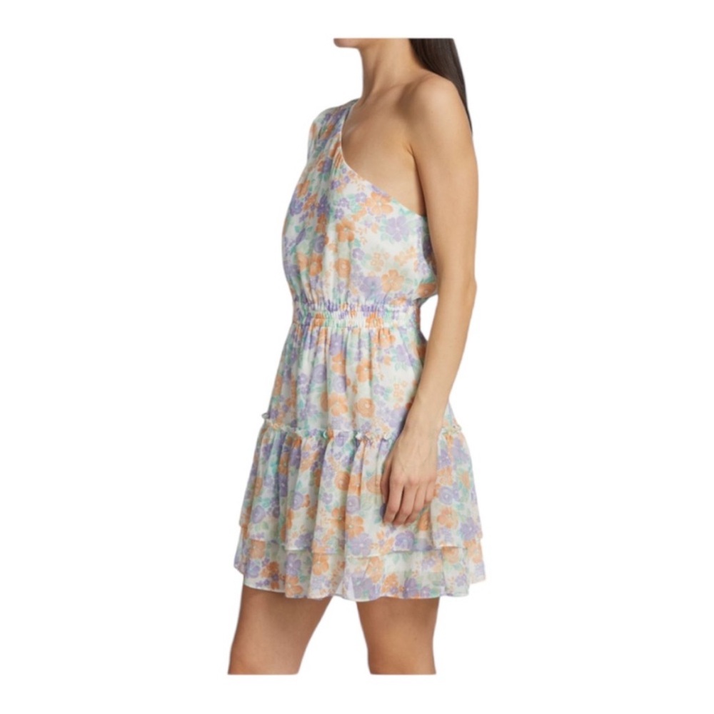 WAYF One Shoulder Floral Mini Dress - Picture 2 of 6